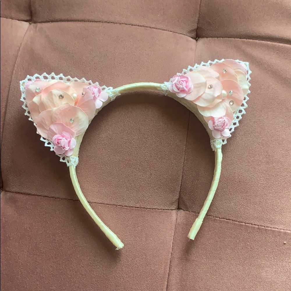 Pink cat ears